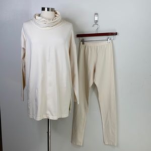 Jewel Toffier Cream Turtleneck with Pull-on pants